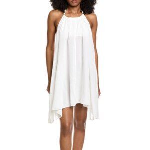 NWT- ELAN HALTER TIE NECK DRESS IN WHITE